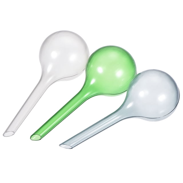 Auto-Riego Unique Bargains Bombilla 50mm Diámetro Plástico automático riego globo bola riego Dispositivo Para macetas plantas Claro Verde Azul 3 Pulgadas 1 juego