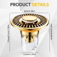 thumbnail image 3 of Upgraded 3 in 1 Bathroom Sink Drain Strainer,Pop Up Stopper Tub Stopper Shower Drain Hair Catcher with Strainer,Universal Sink Plug,Bathroom Bathtub Plug & Drain Protector Fit 1.25''-2.36'' Basin, 3 of 6