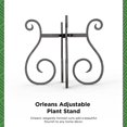 thumbnail image 2 of Orleans Adjustable Hammered Bronze Metal Plant Stand Holder by Gardien Products, for Medium & Large Pots, Rustic, 2 of 6