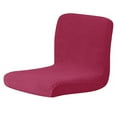 thumbnail image 3 of Opvise Chair Cover High Elasticity 360-degree All-round Package Polyester Spandex T-shaped Jacquard Stretch Revolving Chair Slip Home Decor Wine Red, 3 of 8