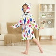 thumbnail image 4 of FORMRS Niños Bathrobe Unisex Hooded Robe Soft Plush Pajamas Sleepwear, Size 4-6T, Cartoon Graphic, 4 of 7