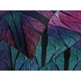 thumbnail image 2 of Ambesonne Fractal Quilted Bedspread Set 3 Pcs, Psychedelic Vivid Art, King Size, Plum Indigo, 2 of 4