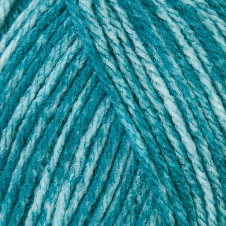 23 Acrylic Yarn - Mary Maxim Starlette Yarn - Teal Heather - 100% Ultra Soft Premium Acrylic Yarn for Knitting and Crocheting - 4 Medium Worsted Weight