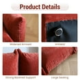 thumbnail image 4 of The Magic Home Canapé Convertible Modulaire en Chenille Orange, Sectional Sofa Sofas, 4 of 11