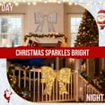 thumbnail image 6 of Tcbosik Pre-Lit Holiday Golden Bowknot – LED Lighted Christmas Decoration for Front Door, Porch & Gate, Weather-Resistant & Easy Assembly, 6 of 9