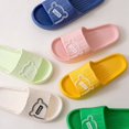 thumbnail image 2 of Zapatillas de baño con plataforma gruesa para mujer y hombre, chanclas antideslizantes con diseño de oso y gato de dibujos animados, sandalias de playa para interiores y exteriores, verano, 2023, 2 of 7