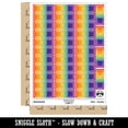 thumbnail image 2 of Paid Double Line Border Invoice Sticker Set - Rainbow - Matte Finish - 1.5" Small, 2 of 7