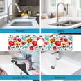 thumbnail image 3 of Kitchen Sink Splash Guard Faucet Mat -1 PC Super Absorbent Fast Drying Mat Sink Gadgets-Splash Guard Behind Faucet Drip Catcher for Kitchen, Bathroom,Sink Mat, Dish Drying Mat, Bathroom(23.5" X 5.5" ), 3 of 4