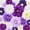 Purple Series, variant on 18 Pcs Mexican Paper Flowers Colorful Fiesta Tissue Paper Flowers Pom Poms Mexican Carnival for Floral Party Backdrop Wedding Birthday Party Craft, 6" 8" 10"(Bright Color)