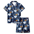 thumbnail image 3 of bravefron Girls Halloween Outfits set 2 Piece Set Short Sleeve Pumpkin Printed Casual Comfortable Elastic Waist Toddler Kids Clothes, 3 of 5
