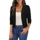 thumbnail image 1 of Cárdigan para mujer GoMee con frente abierto y manga 3/4, negro, talla M, 1 of 6