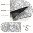 thumbnail image 6 of Runner Rug 2'x6', Grey Spring Floral Washable Non-Slip Hallway Runner Rugs, Farmhouse Flowers Elegant Pastoral Bedside Rugs Floor Mats Carpet Runners for Kitchen Bathroom Laundry Room, 6 of 8