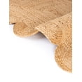 thumbnail image 4 of Sivi 2.6 x 12 Feet Handmade Scallop Braided Jute Rug - Natural Jute Runner Rug, 4 of 11