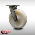 thumbnail image 2 of 8 Inch 316 Stainless Steel Nylon Wheel Swivel Caster with Ball Bearing SCC, 2 of 2
