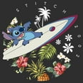 thumbnail image 2 of Men's Lilo & Stitch Tropical Waves Graphic Tee Charcoal Small, 2 of 5