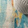 thumbnail image 4 of JONATHAN Y CONTEMPORARY POP 2 x 8 Runner Rug, Modern Abstract Vintage Waterfall - Blue/Cream/Yellow, CTP106B-28, 4 of 10