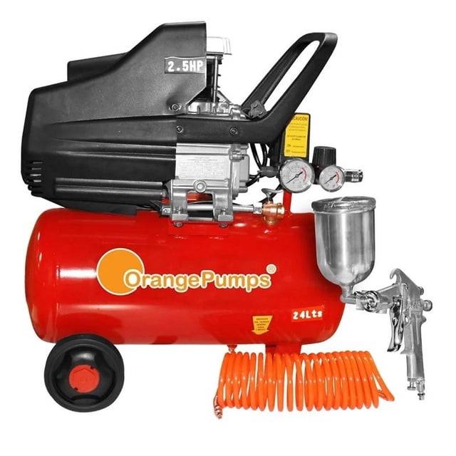 Compresor DE AIRE electrico Orange Pumps SGBM24L-KIT 2.5HP 24 Litros