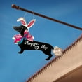 thumbnail image 2 of Easter Decor,Spring Decorations for Home,3D Welcome Hanger Funny Welcome Sign Home Outdoor Decor 17.75Inch, Door Hanger Welcome Sign Home Decor Funny Words Door Hanger(Black), 2 of 5