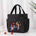 thumbnail image 4 of Bolsas de almuerzo Sonics con estampado de anime, bolsa de picnic con letras de la A a la Z, paquete de almacenamiento de comidas con aislamiento de dibujos animados, loncheras Kawaii para niños, rega, 4 of 5