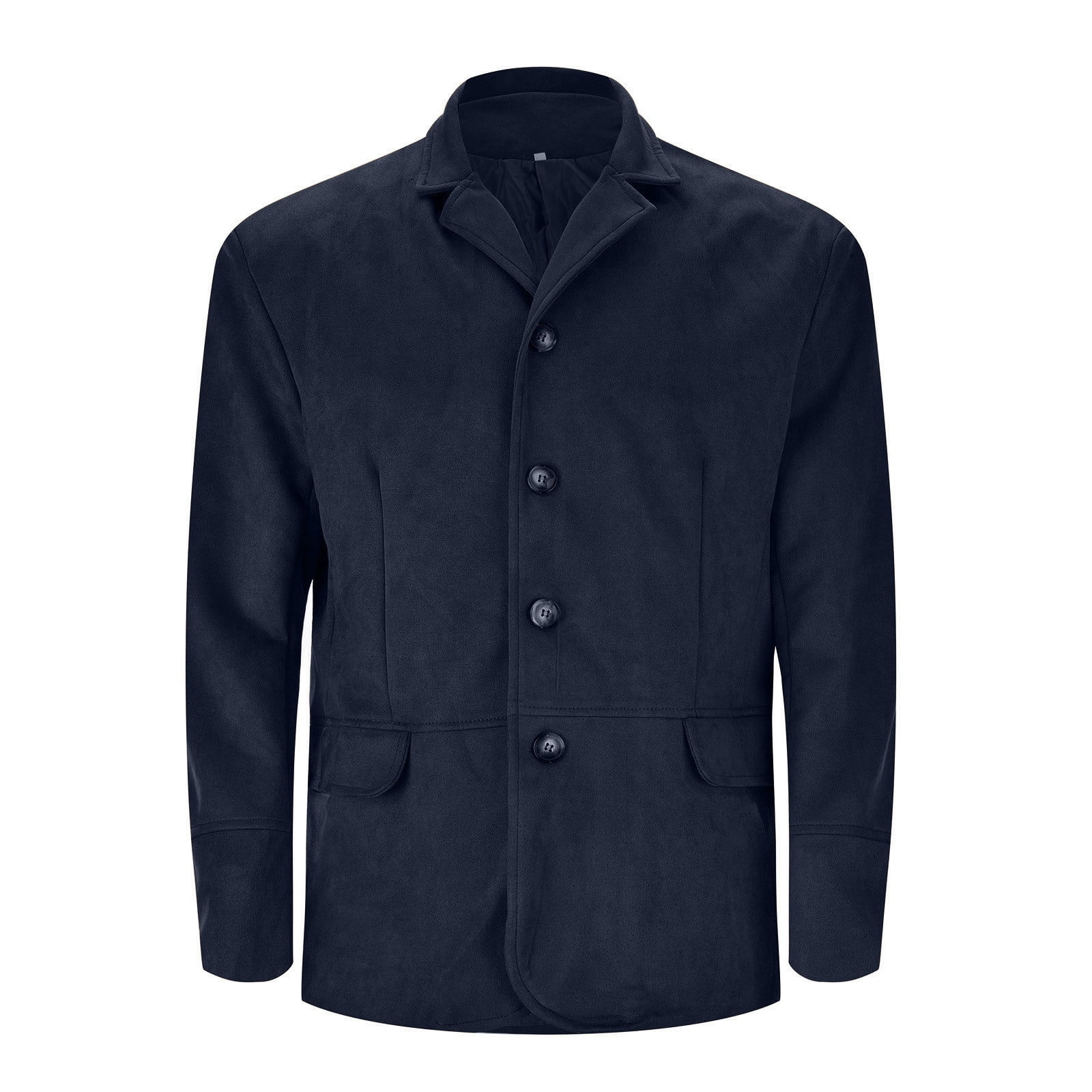 nsendm Mens Outerwear Lightweight Running Rain Jacket Men Men s Fall Winter Office Single Breasted Wool Coat Overcoat down for Men Adult Male Outerwear Dark Blue Size M Walmart