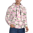 thumbnail image 2 of Lsque Daisies Flowers Pattern Casual Men's Hoodie,Hooded Sweatshirt with Kangaroo Pocket,Pullover Hoodie-X-Large, 2 of 7