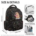 thumbnail image 5 of Chririnla Pig Math Print Waterproof School Backpack for Travel Back to School, Multi Pocket Adjustable Straps 600D Polyester Travel Daypack, 5 of 10