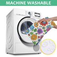 thumbnail image 6 of Pioneer Flower Floral Print Pattern Square Tablecloth, Waterproof Wipeable Spillproof Washable Table Cover for Home Kitchen Party and Daily Decor 60"x60", 6 of 6