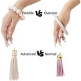 thumbnail image 2 of Bracelet Keychain Wristlet, Silicone Bead Key Ring Bracelet for Women, 2 of 6