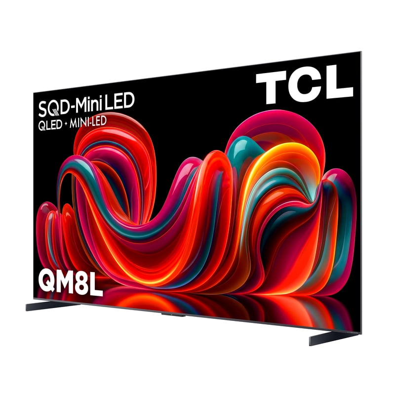 TCL 98” QM8L Series SQD-Mini LED QLED Smart Google TV (NEW 2026) - TCL Deep Color System with Super QLED, Up to LD4000 Precise Dimming Series, Up to HDR6000 Peak Nits, WHVA 2.0 Ultra Panel - 98QM8L gallery view