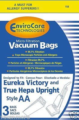 Genuine Eureka Style AA Upright Vacuum Bags 58236 4100 5180 Victory Type Vac OEM 
