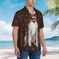 thumbnail image 6 of English Pointer Dog With Vintage American Flag Men's 3d Print Casual Button Down Shirts, Novelty Hawaiian Short Sleeves 3xl, 6 of 8