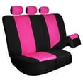 thumbnail image 5 of TLH Pink Full Coverage Flat Cloth Seat Covers Rear, Universal Fit for Cars, Auto, Trucks, SUVs, 5 of 7