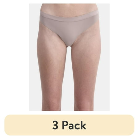 (3 pack) No Boundaries Micro Thong Panty  Womens and Womens Plus  Sizes S-XXXL
