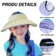 thumbnail image 3 of UPF 50+ - Visera para niños con visera para el sol, ajustable, para deportes atléticos, verano, ala ancha, protección UV, gorra de playa, 3 of 5