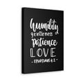 thumbnail image 2 of Scripture Walls Humility Gentleness Patience Love Ephesians 4:2 Bible Verse Canvas Christian Wall Art Ready To Hang Unframed, 2 of 7