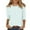 Mint Green, variant on Polka Dot Tops for Women 3/4 Sleeve Plus Size Blouses Crew Neck Trendy Summer Shirts Spring Workout Tunic Tops Mint Green S