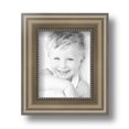 thumbnail image 2 of ArtToFrames 4" x 5" Regency Silver Picture Frame, 4x5 inch Silver Wood Poster Frame (WOM-5023),  Pack, 2 of 7