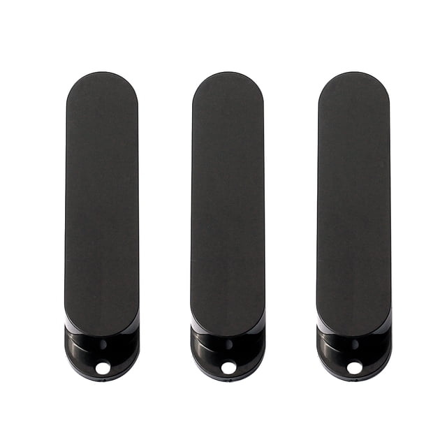 3 Unids Cubiertas de Recogida de Guitarra Sunnimix Diseño de Bobina Simple Color Negro