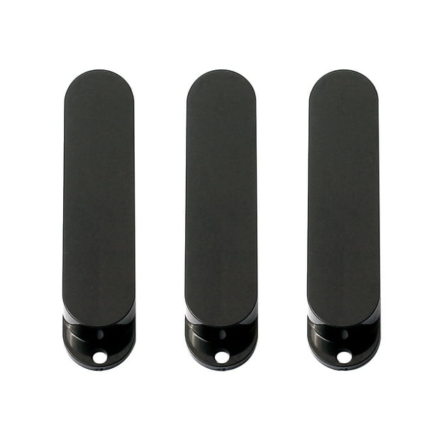 3 Unids Cubiertas de Recogida de Guitarra Sunnimix Diseño de Bobina Simple Color Negro