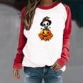 thumbnail image 2 of Tnhcen Women's Halloween Oversized Crewneck Sweatshirt - Plus Size Long Sleeve Spooky Print Fall Essentials Casual Home/Outdoor S-3XL, 2 of 7