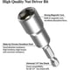 thumbnail image 2 of Magnetic Screwdriver Bit, 8 mm 1/4' Hexagonal Screwdriver Bit with Quick Change Groove for Electric Hand Drill/Lithium Drill/Pneumatic Screwdriver/Im, 2 of 4