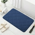 thumbnail image 2 of AZXY 16"x24" Bathroom Rugs Clearance,Memory Foam Bath Mat,Non Slip Bath Mat,Washable Absorbent Large Bathroom Rug Blue, 2 of 6