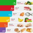 thumbnail image 3 of Juego de alfombrillas para tabla de cortar de cocina de plástico flexible extragrueso, juego de 6 tablas de cortar de colores con iconos de comida y asas de fácil agarre, 3 of 6