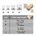 thumbnail image 4 of 4PCS Chair Leg Floor Protectors, Felt Furniture Leg Cover Pads for Hardwood Floors,Silicone Covers caps for Chairs, 4 of 5