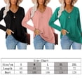 thumbnail image 2 of Tunic Tops for Women Long Sleeve V Neck Casual Shirts Tunic T Shirt Blouse Tops, 2 of 4