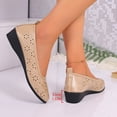 thumbnail image 6 of Shallow Cut Women's Spring Summer Casual Shoes Comfortable Plus Size Office Work Daily Wear Beige 6.5, 6 of 9