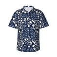 thumbnail image 2 of Xecao Plant print Hawaiian shirt - a stylish short-sleeve button-down for men, perfect for casual beach and tropical outings., 2 of 9