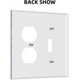 thumbnail image 3 of NICKSUN Galaxy Space Purple Combination Wall Plate, 2 Gang 1 Toggle 1 Duplex Outlet Cover Decorative Switch Plate for Office Home Decor, 4.5 x 4.5 Inch, 3 of 7