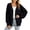 Black, variant on Mid Length Cardigan for Women Relaxed Open Front Button Down Cardigan Stylish V Neck Lantern Long Sleeve Plain Outwear Comfortable Breathable Knit Casual Sweater Coat with Ribbed Cuffs XL