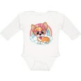 thumbnail image 3 of Inktastic Corgi Gifts Dog Lover Girls Long Sleeve Baby Bodysuit, 3 of 5